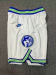 NBA Minnesota Timberwolves 23-24 retro shorts blanc